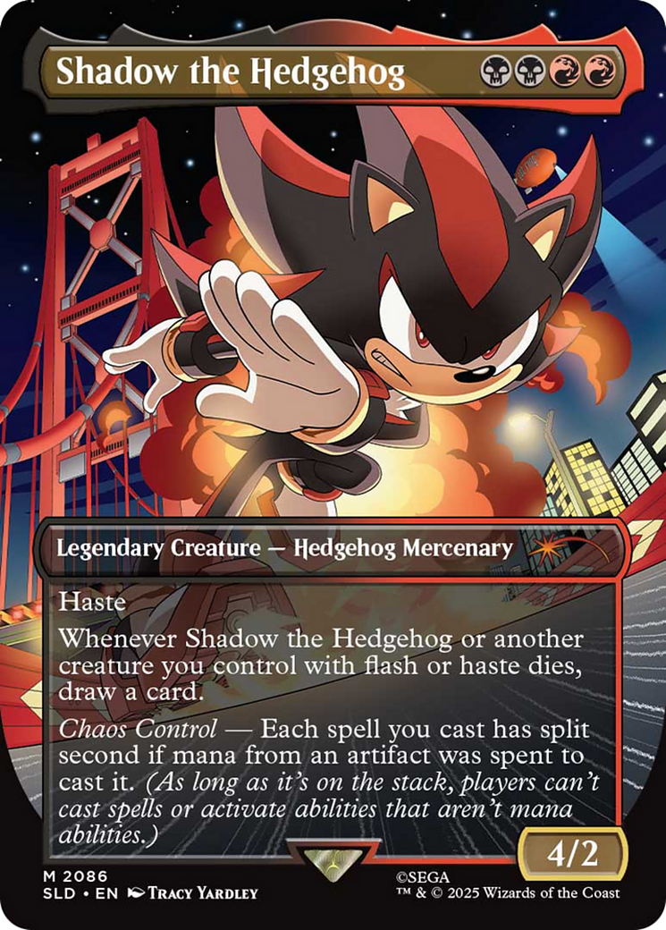 Shadow the Hedgehog (Rainbow Foil) [Secret Lair Drop Series] MTG Single Magic: The Gathering | Red Claw Gaming