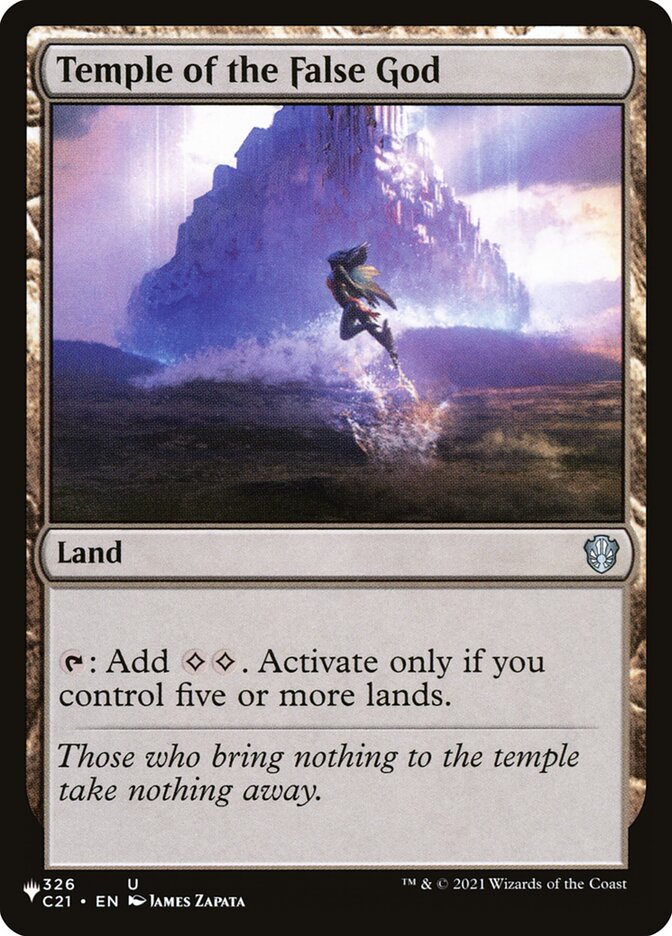 Temple of the False God [Secret Lair: Heads I Win, Tails You Lose] MTG Single Magic: The Gathering | Red Claw Gaming