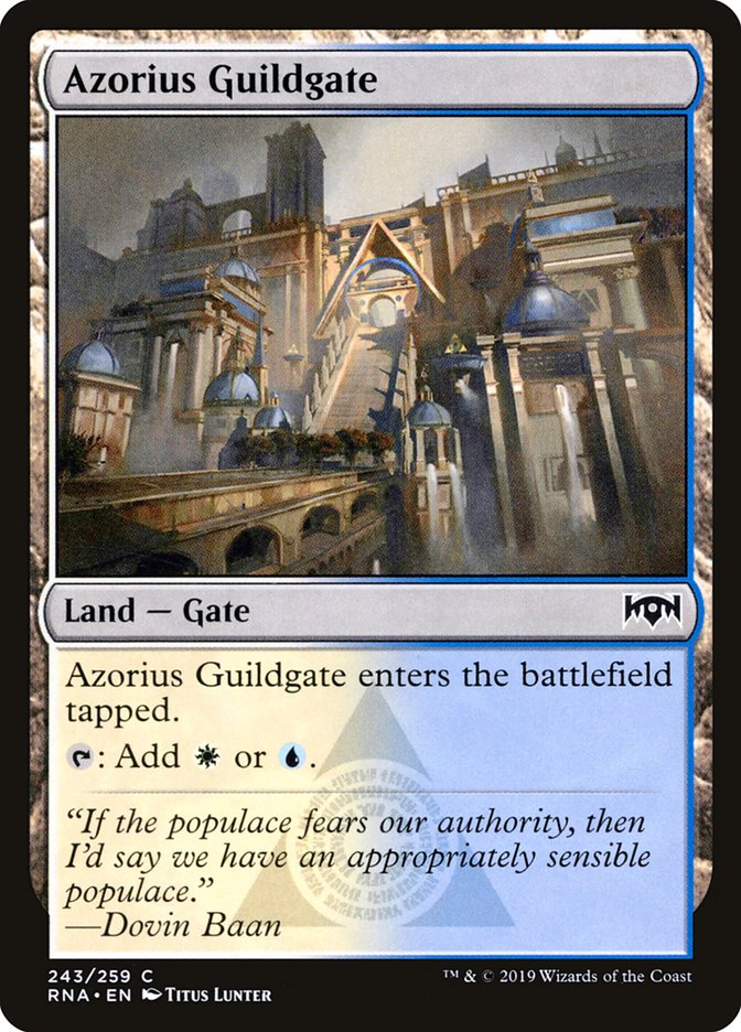 Azorius Guildgate (243/259) [Ravnica Allegiance] MTG Single Magic: The Gathering | Red Claw Gaming