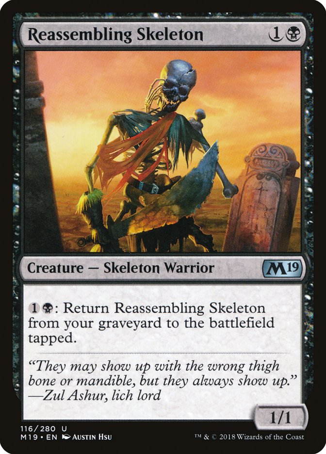 Reassembling Skeleton [Core Set 2019] MTG Single Magic: The Gathering | Red Claw Gaming