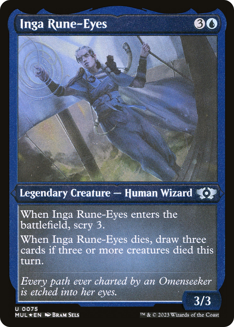 Inga Rune-Eyes (Foil Etched) [Multiverse Legends] MTG Single Magic: The Gathering | Red Claw Gaming