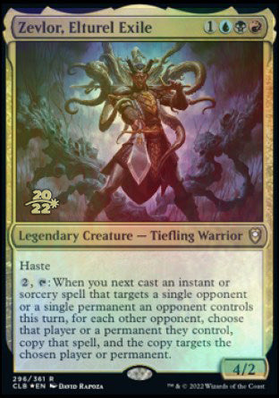 Zevlor, Elturel Exile [Commander Legends: Battle for Baldur's Gate Prerelease Promos] MTG Single Magic: The Gathering | Red Claw Gaming