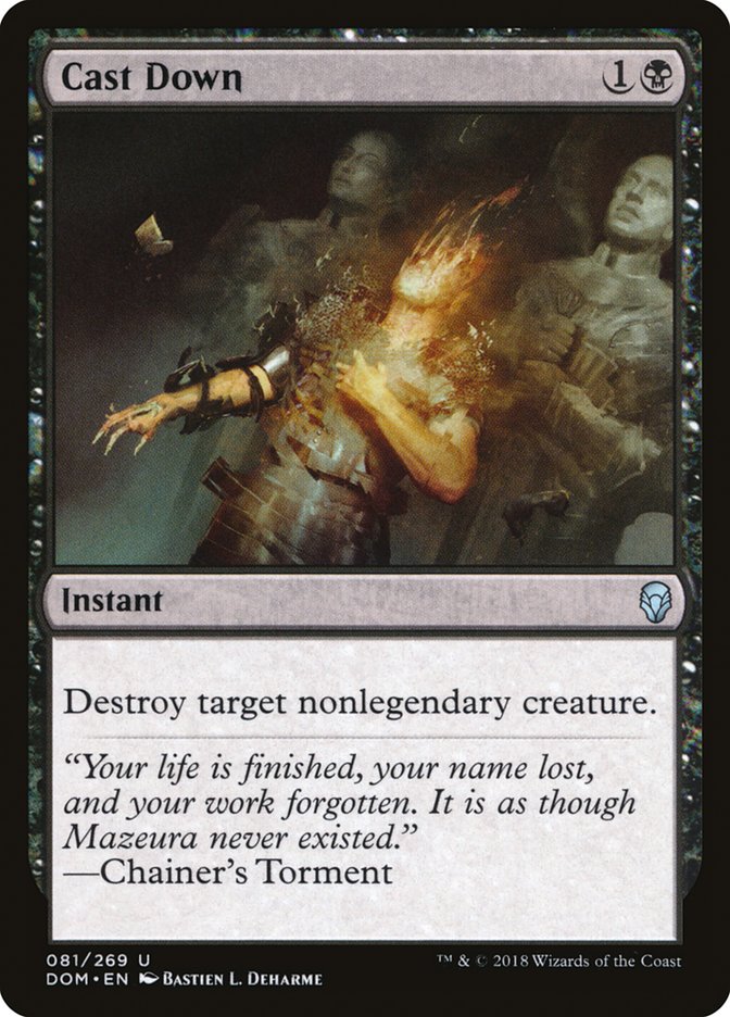 Cast Down [Dominaria] MTG Single Magic: The Gathering | Red Claw Gaming