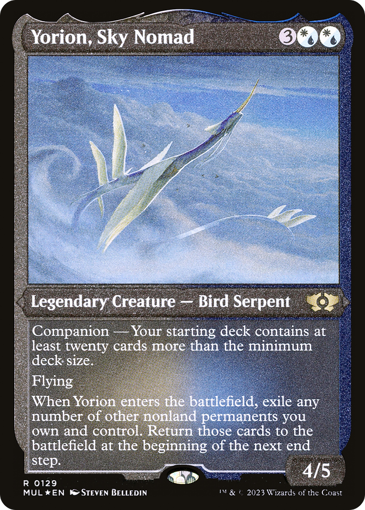 Yorion, Sky Nomad (Foil Etched) [Multiverse Legends] MTG Single Magic: The Gathering | Red Claw Gaming