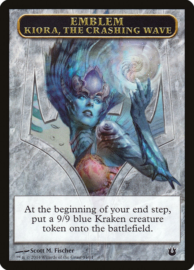 Kiora, the Crashing Wave Emblem [Born of the Gods Tokens] MTG Single Magic: The Gathering | Red Claw Gaming