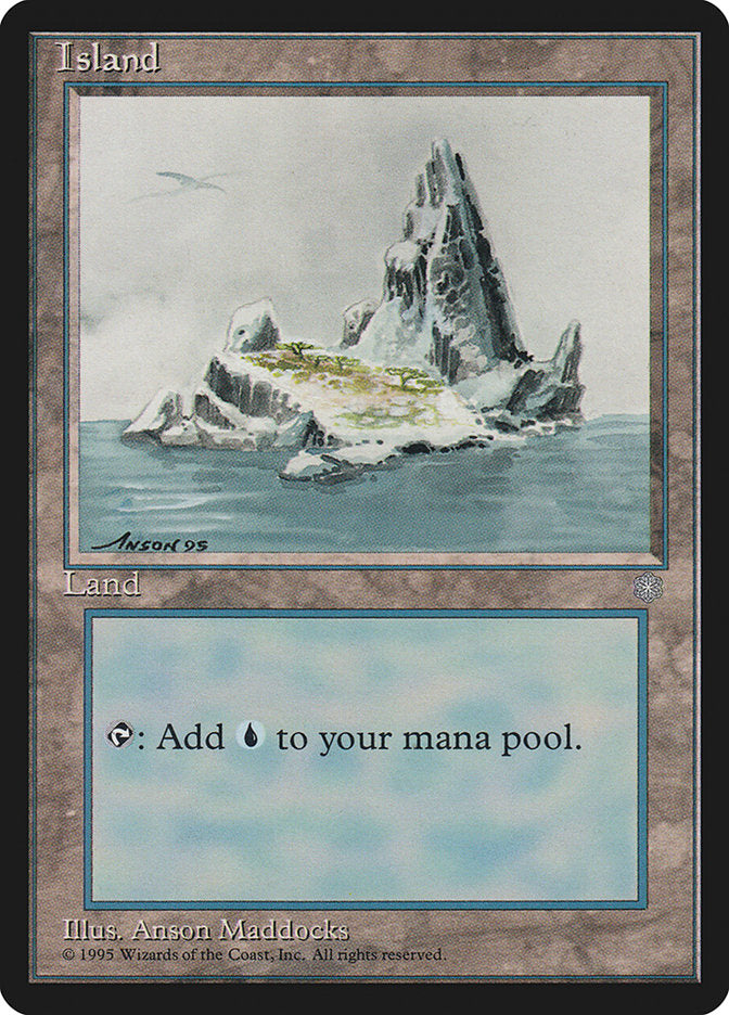 Island (Bird in Top Left / Signature on Left) [Ice Age] MTG Single Magic: The Gathering | Red Claw Gaming