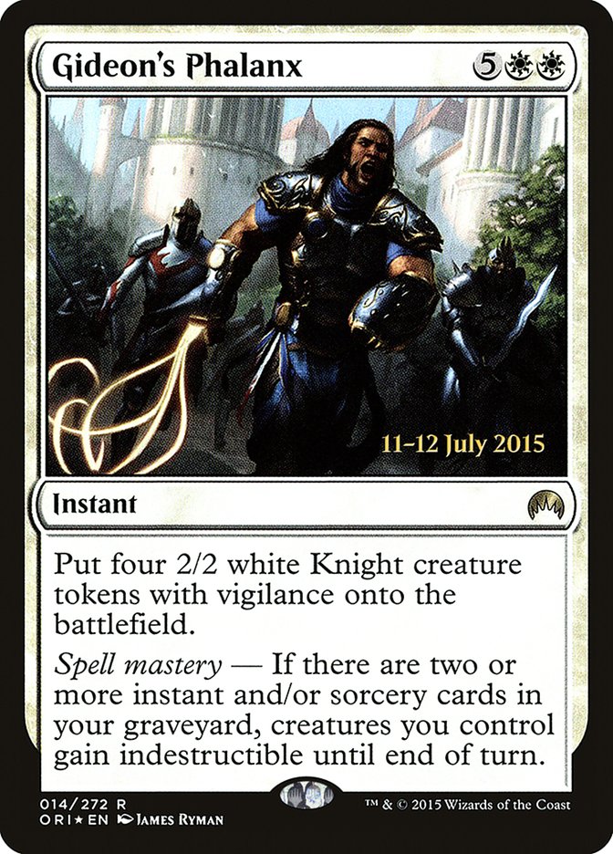 Gideon's Phalanx [Magic Origins Prerelease Promos] MTG Single Magic: The Gathering | Red Claw Gaming