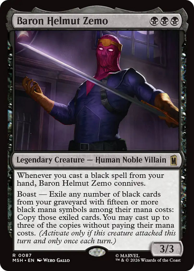 Baron Helmut Zemo [Marvel Super Heroes] | Red Claw Gaming