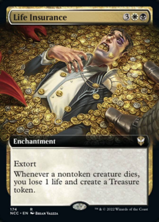 Life Insurance (Extended Art) [Streets of New Capenna Commander] MTG Single Magic: The Gathering | Red Claw Gaming