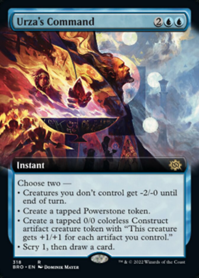Urza's Command (Extended Art) [The Brothers' War] MTG Single Magic: The Gathering | Red Claw Gaming