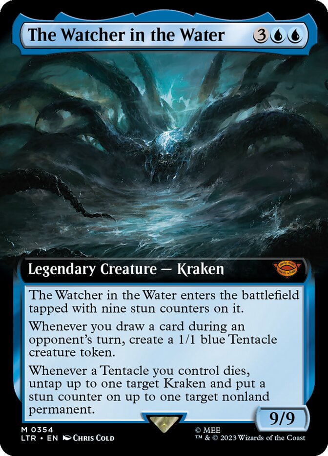 The Watcher in the Water (Extended Art) [The Lord of the Rings: Tales of Middle-Earth] MTG Single Magic: The Gathering | Red Claw Gaming