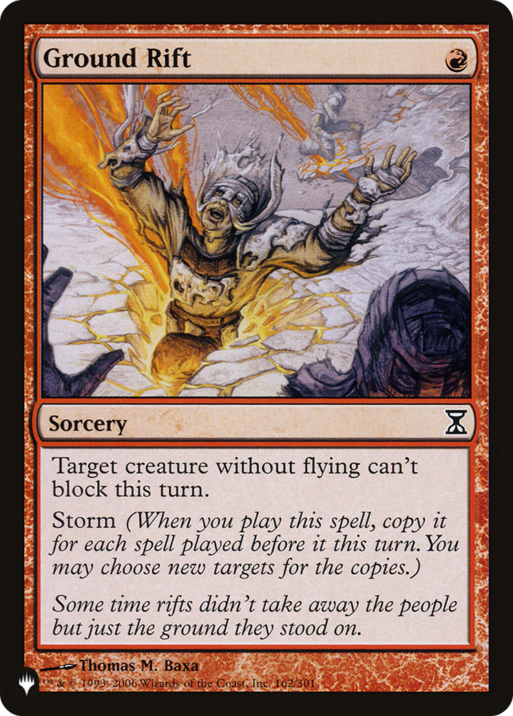 Ground Rift [The List] MTG Single Magic: The Gathering | Red Claw Gaming
