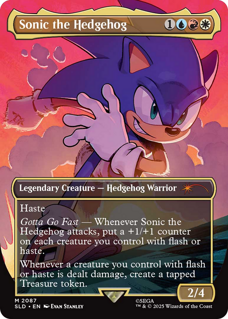 Sonic the Hedgehog (Rainbow Foil) [Secret Lair Drop Series] MTG Single Magic: The Gathering | Red Claw Gaming
