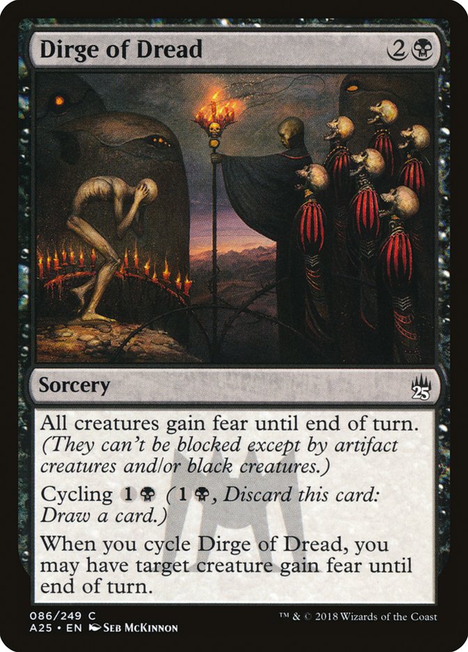 Dirge of Dread [Masters 25] MTG Single Magic: The Gathering | Red Claw Gaming