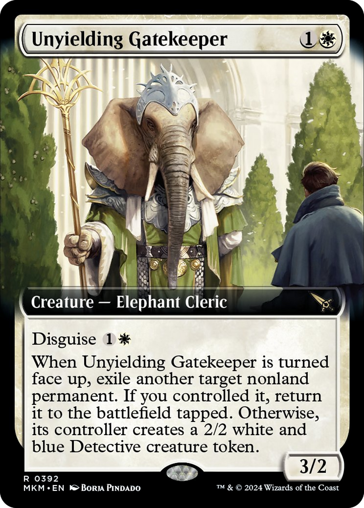 Unyielding Gatekeeper (Extended Art) [Murders at Karlov Manor] MTG Single Magic: The Gathering    | Red Claw Gaming