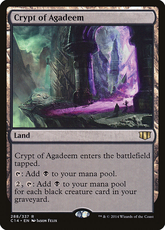 Crypt of Agadeem [Commander 2014] MTG Single Magic: The Gathering | Red Claw Gaming