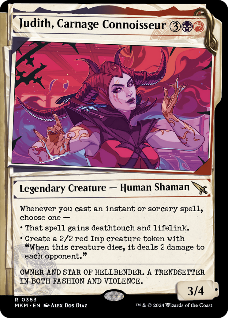 Judith, Carnage Connoisseur (Showcase) [Murders at Karlov Manor] MTG Single Magic: The Gathering    | Red Claw Gaming