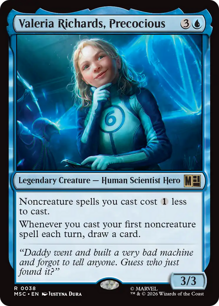 Valeria Richards, Precocious (Surge Foil) [Marvel Super Heroes Commander] | Red Claw Gaming