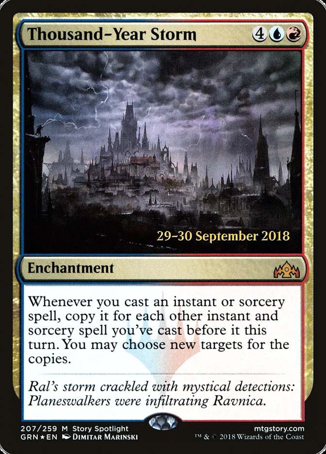 Thousand-Year Storm [Guilds of Ravnica Prerelease Promos] MTG Single Magic: The Gathering | Red Claw Gaming