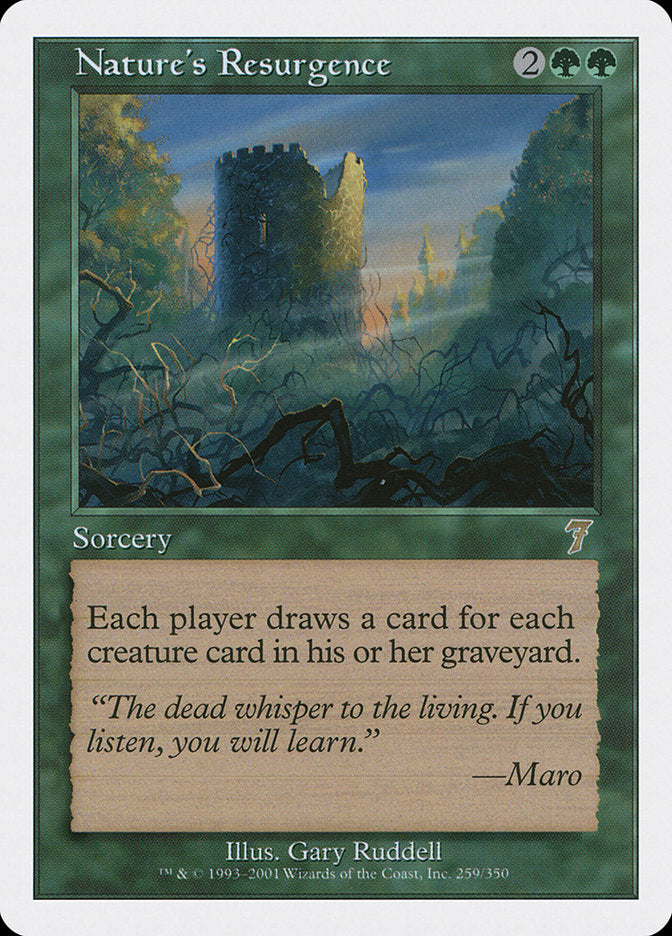 Nature's Resurgence [Seventh Edition] MTG Single Magic: The Gathering | Red Claw Gaming