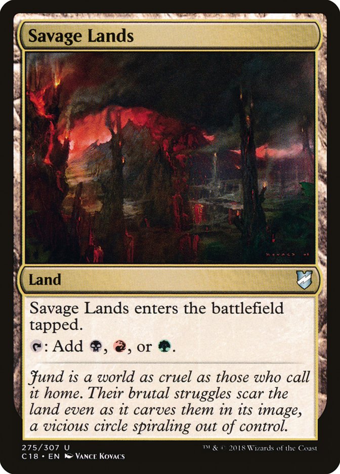 Savage Lands [Commander 2018] MTG Single Magic: The Gathering | Red Claw Gaming