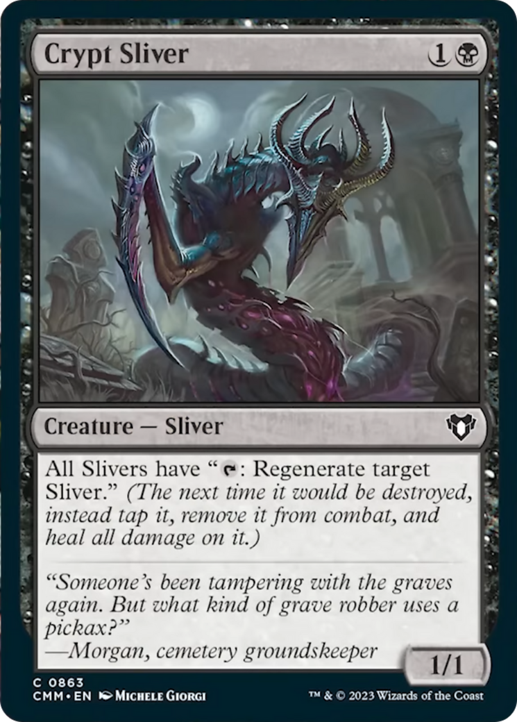 Crypt Sliver [Commander Masters] MTG Single Magic: The Gathering | Red Claw Gaming