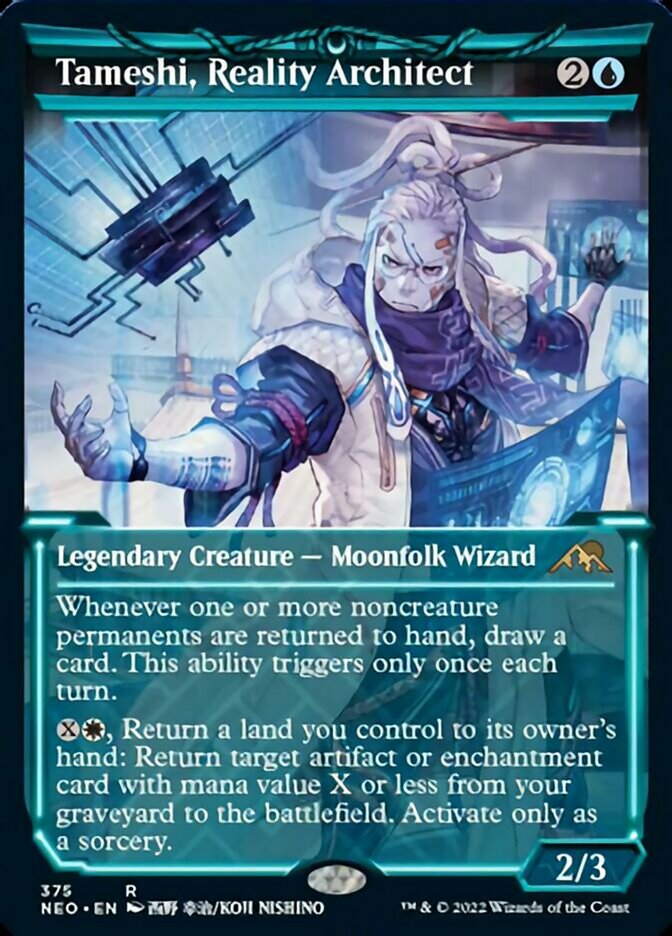 Tameshi, Reality Architect (Showcase Soft Glow) [Kamigawa: Neon Dynasty] MTG Single Magic: The Gathering    | Red Claw Gaming