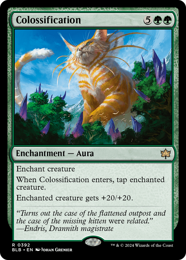 Colossification [Bloomburrow] MTG Single Magic: The Gathering    | Red Claw Gaming