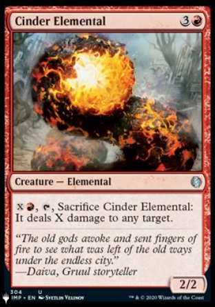 Cinder Elemental [The List] MTG Single Magic: The Gathering | Red Claw Gaming