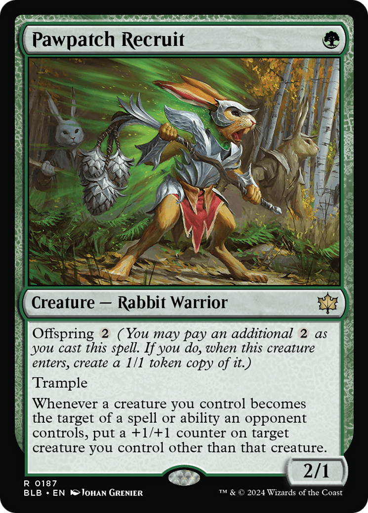 Pawpatch Recruit [Bloomburrow] MTG Single Magic: The Gathering | Red Claw Gaming