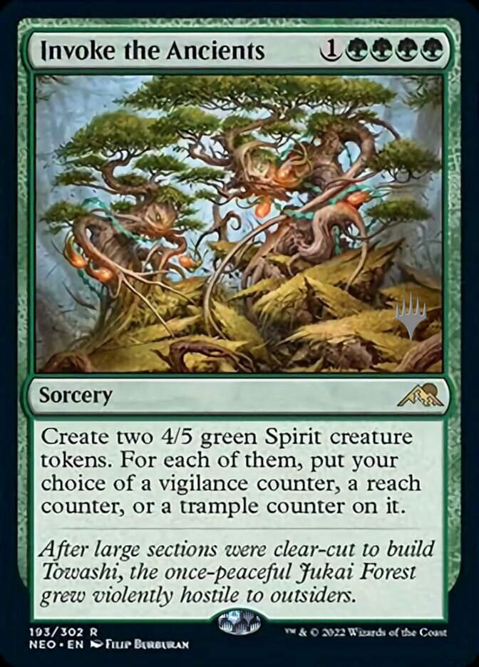Invoke the Ancients (Promo Pack) [Kamigawa: Neon Dynasty Promos] MTG Single Magic: The Gathering | Red Claw Gaming