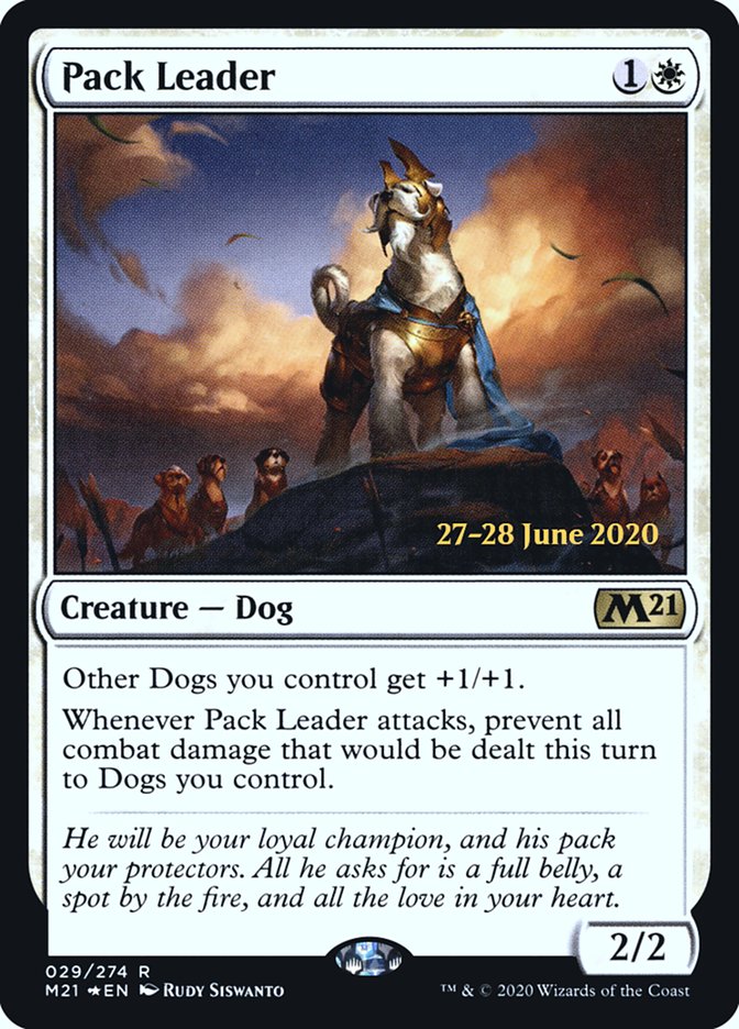 Pack Leader [Core Set 2021 Prerelease Promos] MTG Single Magic: The Gathering | Red Claw Gaming