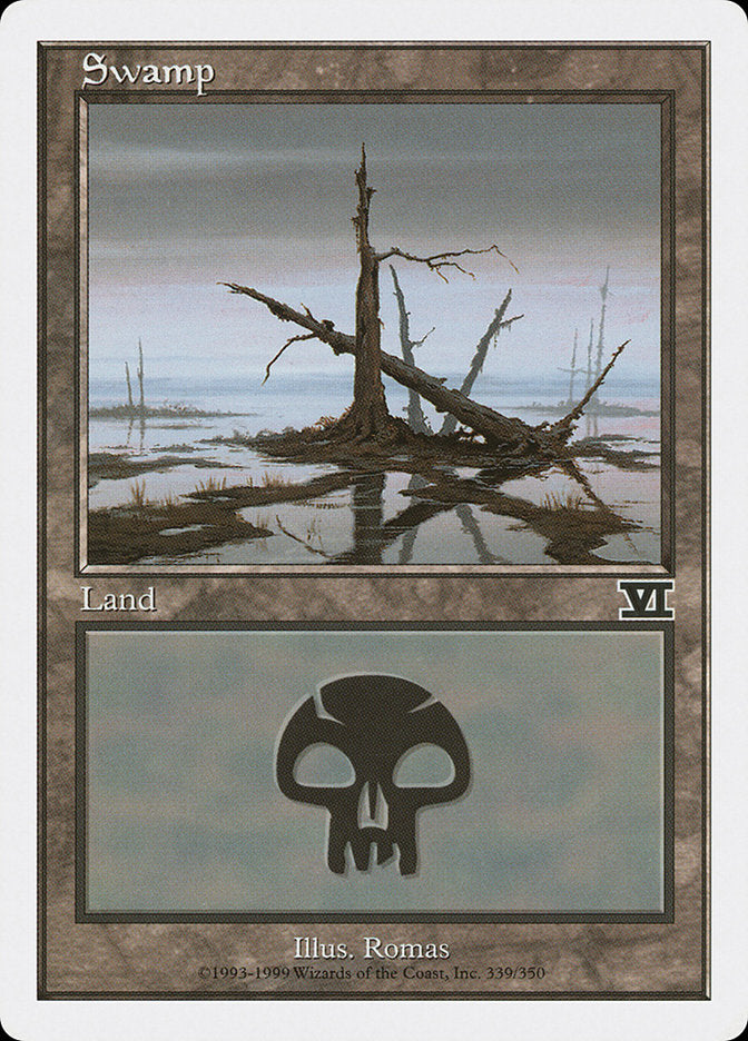Swamp (339) [Classic Sixth Edition] MTG Single Magic: The Gathering | Red Claw Gaming