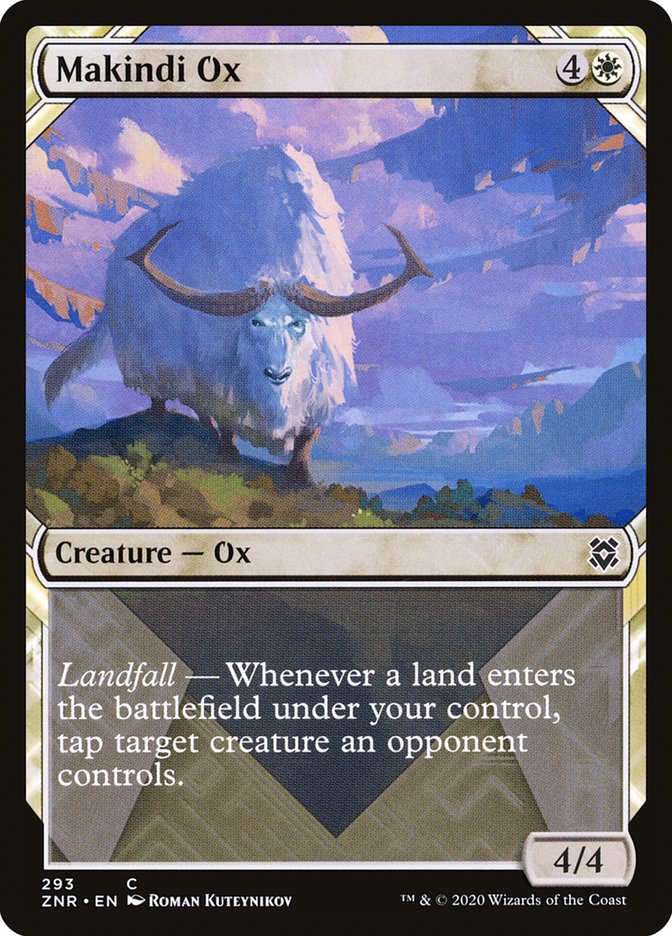 Makindi Ox (Showcase) [Zendikar Rising] MTG Single Magic: The Gathering | Red Claw Gaming
