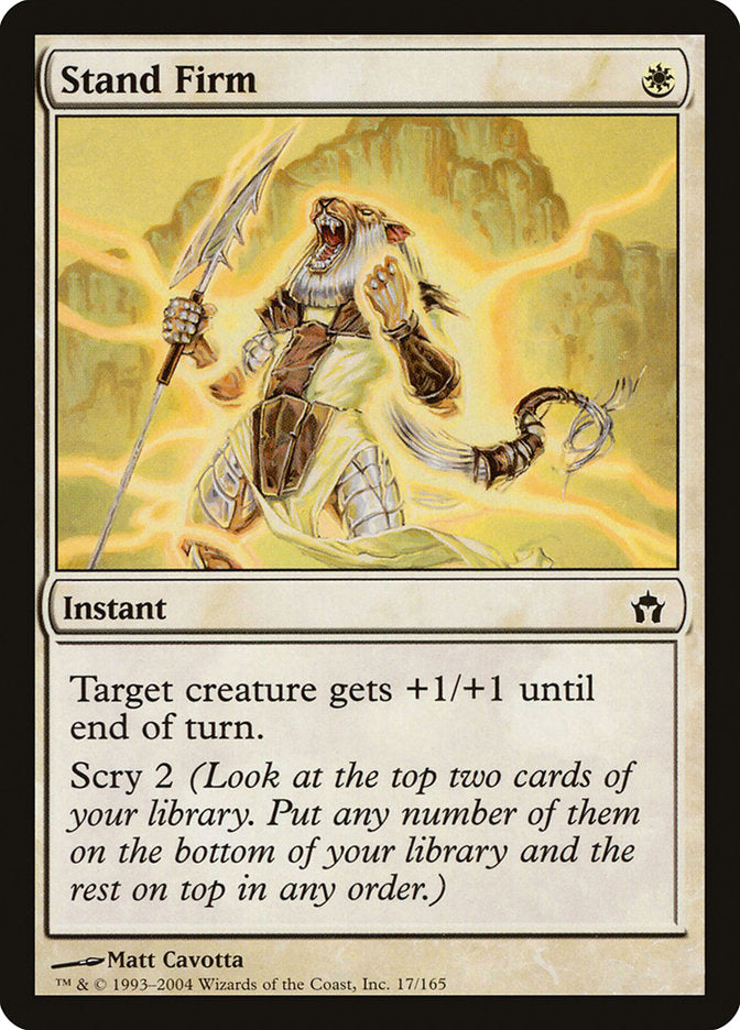 Stand Firm [Fifth Dawn] MTG Single Magic: The Gathering | Red Claw Gaming