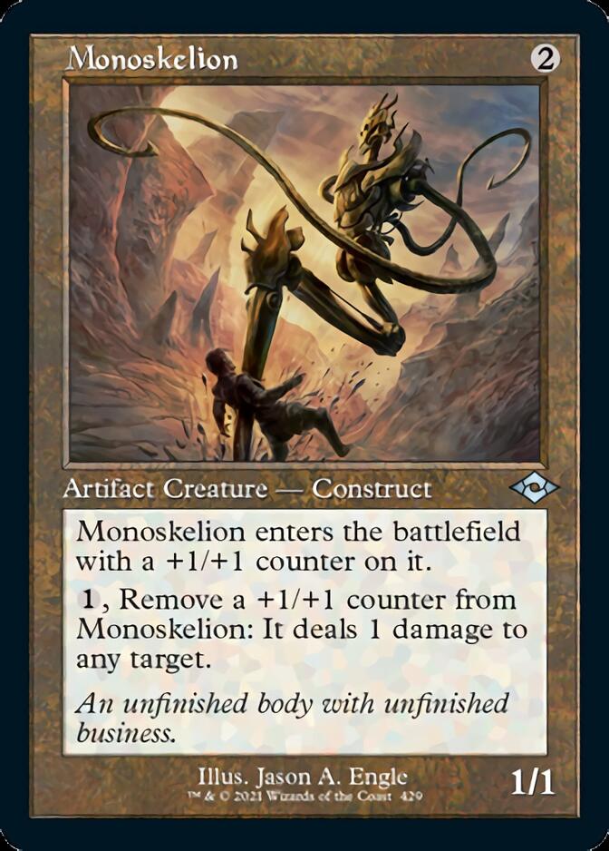 Monoskelion (Retro Foil Etched) [Modern Horizons 2] MTG Single Magic: The Gathering | Red Claw Gaming