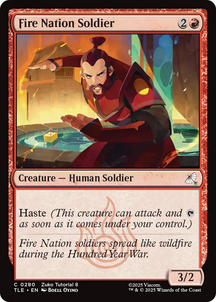 Fire Nation Soldier (0280) [Avatar: The Last Airbender: Eternal-Legal] MTG Single Magic: The Gathering | Red Claw Gaming