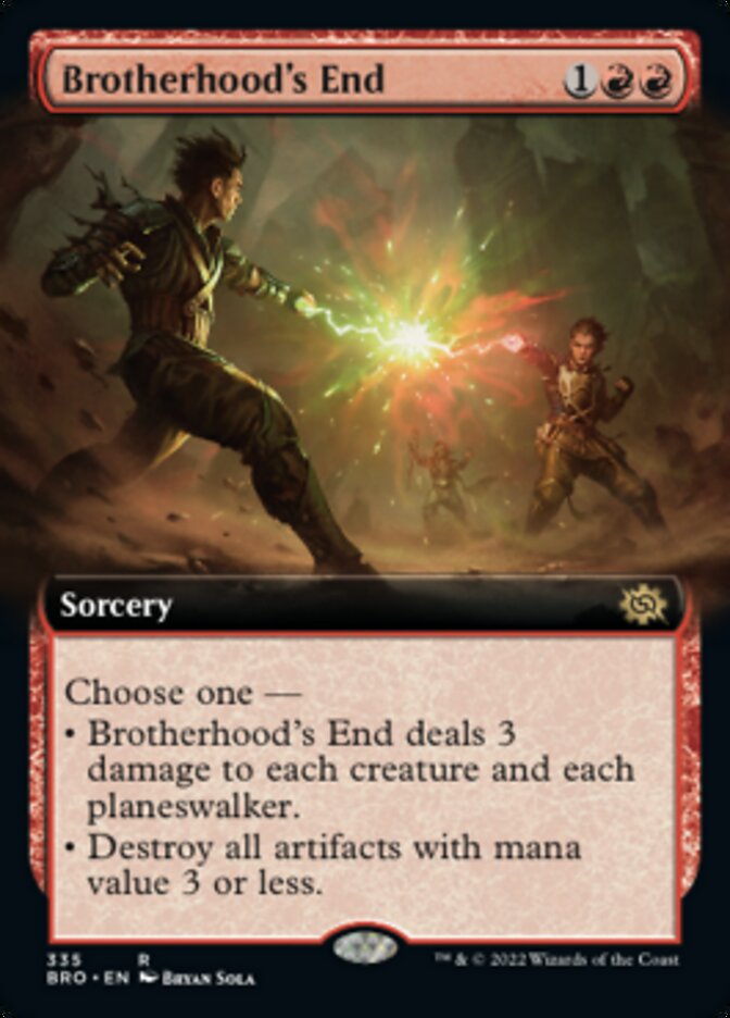 Brotherhood's End (Extended Art) [The Brothers' War] MTG Single Magic: The Gathering | Red Claw Gaming