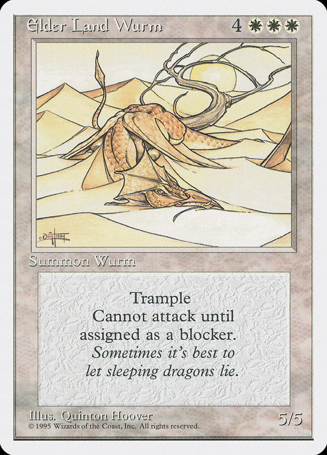 Elder Land Wurm [Fourth Edition] MTG Single Magic: The Gathering | Red Claw Gaming