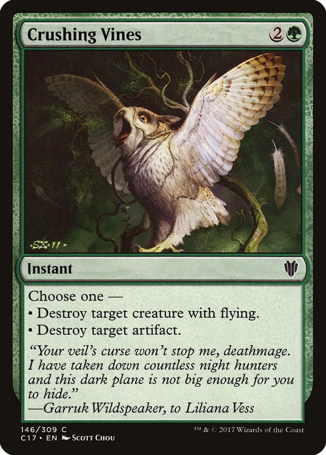 Crushing Vines [Commander 2017] MTG Single Magic: The Gathering | Red Claw Gaming