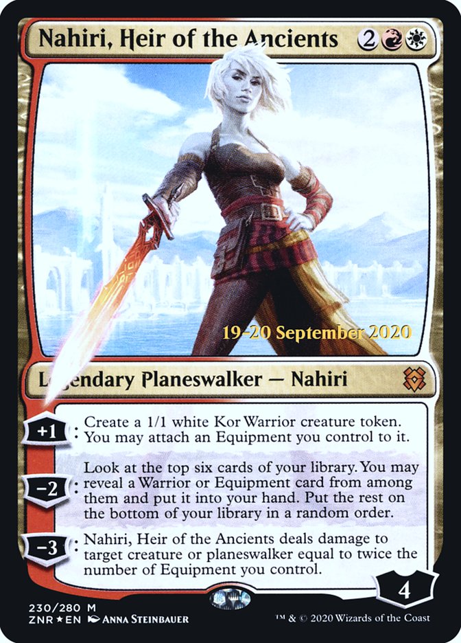 Nahiri, Heir of the Ancients [Zendikar Rising Prerelease Promos] MTG Single Magic: The Gathering | Red Claw Gaming