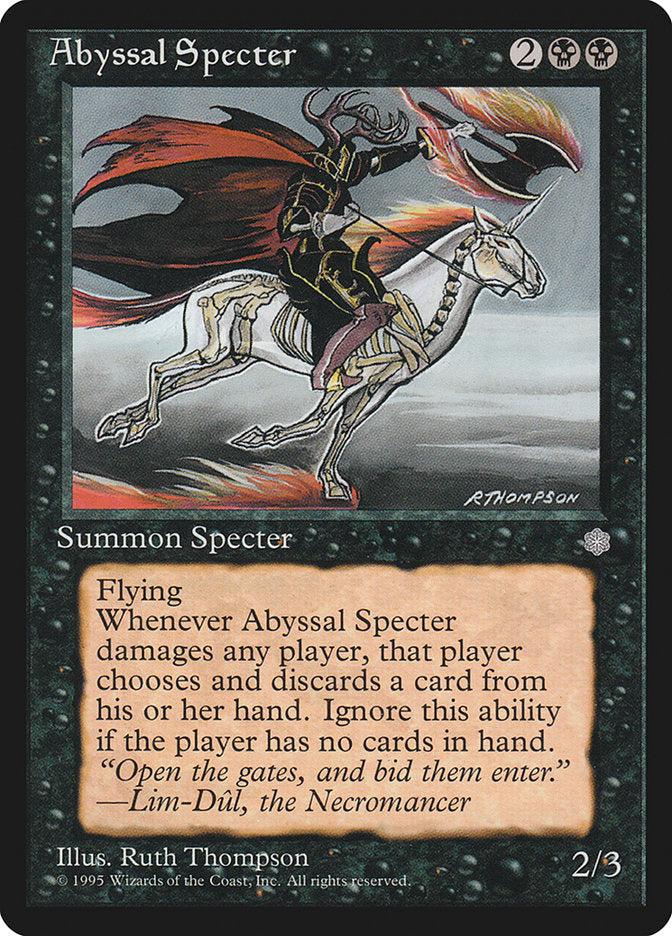 Abyssal Specter [Ice Age] MTG Single Magic: The Gathering | Red Claw Gaming