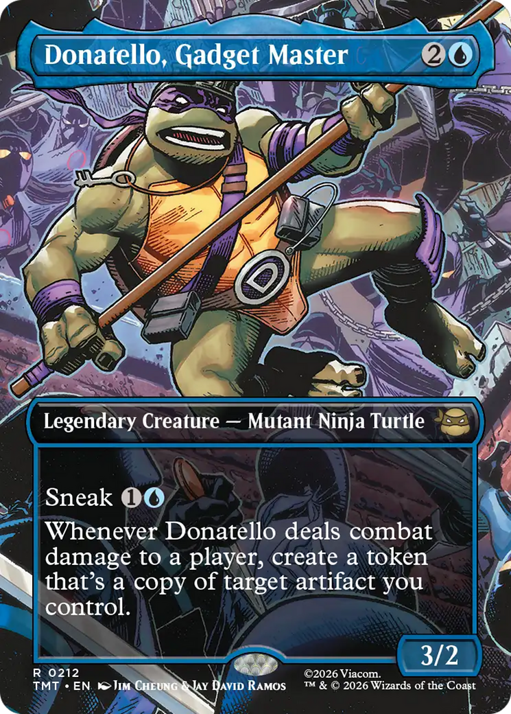 Donatello, Gadget Master (Borderless) [Teenage Mutant Ninja Turtles] MTG Single Magic: The Gathering | Red Claw Gaming
