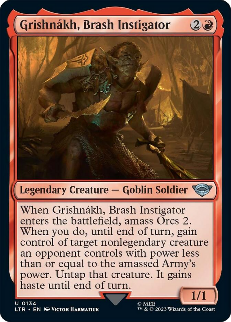 Grishnakh, Brash Instigator [The Lord of the Rings: Tales of Middle-Earth] MTG Single Magic: The Gathering | Red Claw Gaming