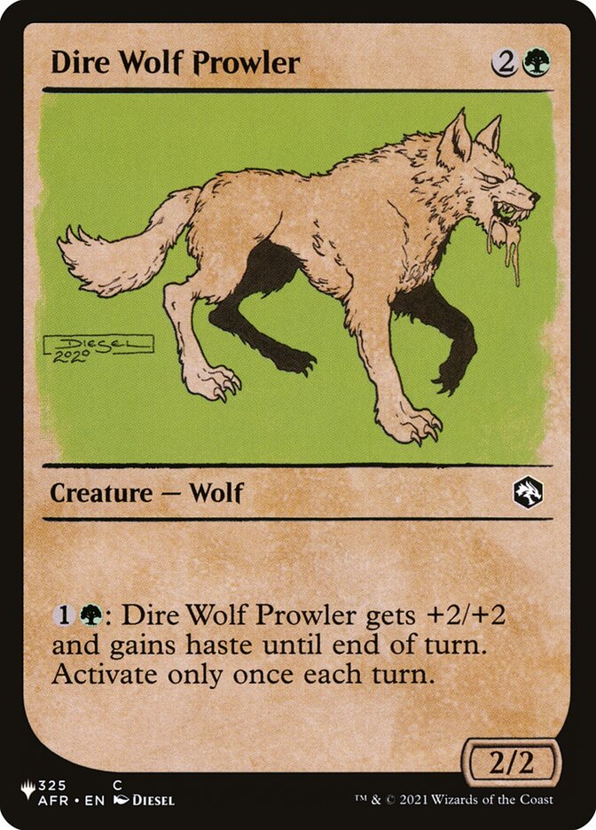 Dire Wolf Prowler (Showcase) [The List] MTG Single Magic: The Gathering | Red Claw Gaming