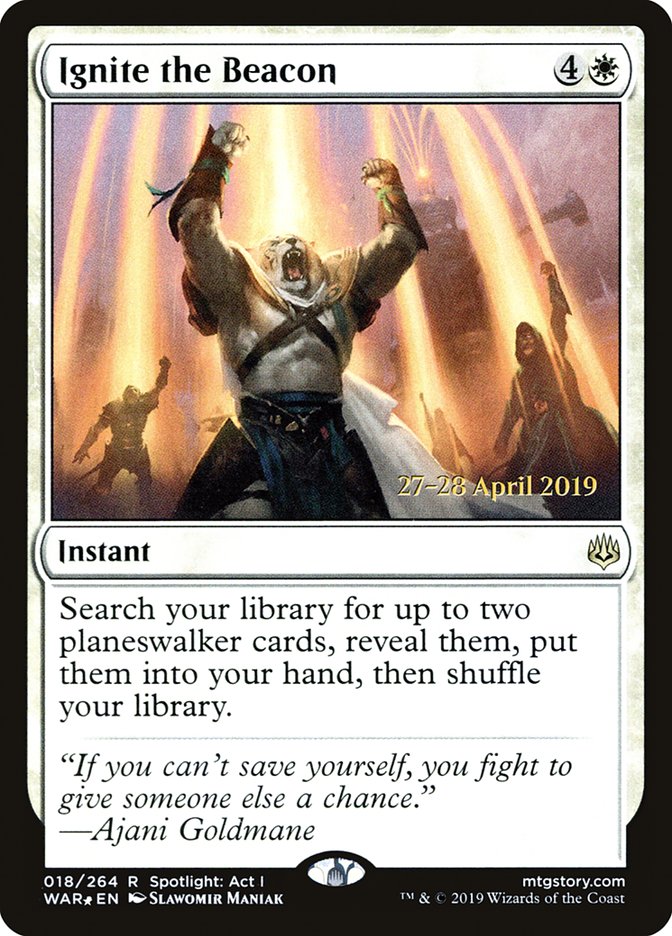 Ignite the Beacon [War of the Spark Prerelease Promos] MTG Single Magic: The Gathering | Red Claw Gaming