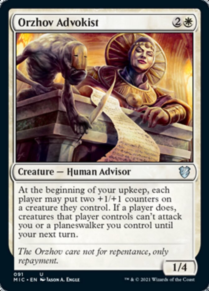 Orzhov Advokist [Innistrad: Midnight Hunt Commander] MTG Single Magic: The Gathering | Red Claw Gaming