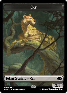 Insect // Cat (003) Double-Sided Token [Dominaria Remastered Tokens] MTG Single Magic: The Gathering | Red Claw Gaming