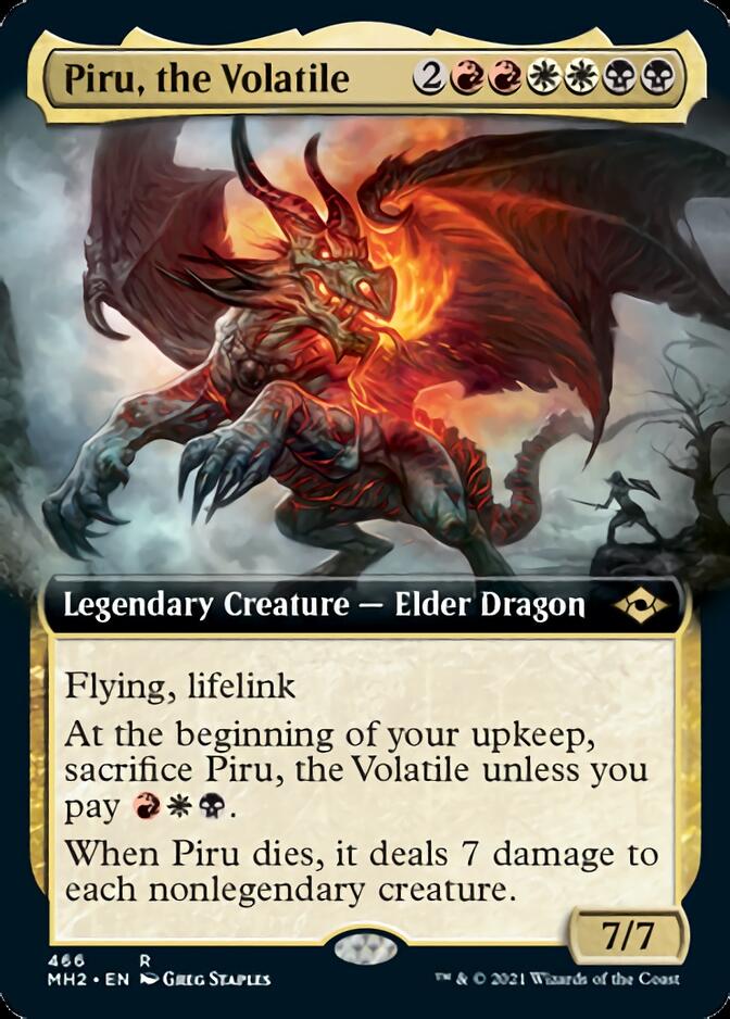 Piru, the Volatile (Extended Art) [Modern Horizons 2] MTG Single Magic: The Gathering | Red Claw Gaming