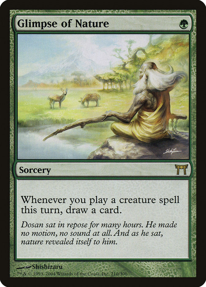 Glimpse of Nature [Champions of Kamigawa] MTG Single Magic: The Gathering | Red Claw Gaming